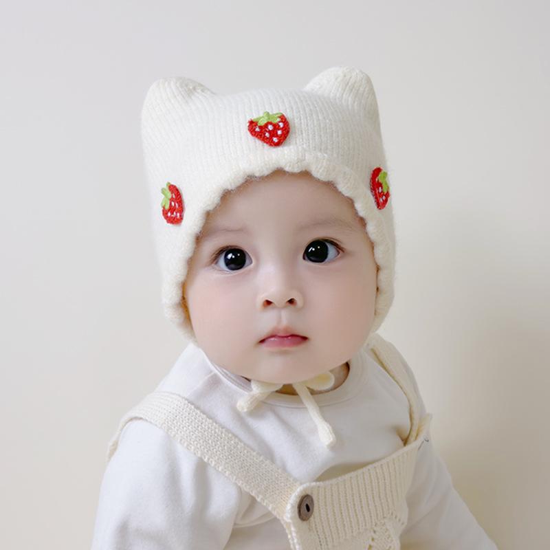 Autumn/Winter Baby Hat Cute Men Women'S Knit Wool Cap Princess Hat Breathable For Infants And Toddlers Fashionable Hat