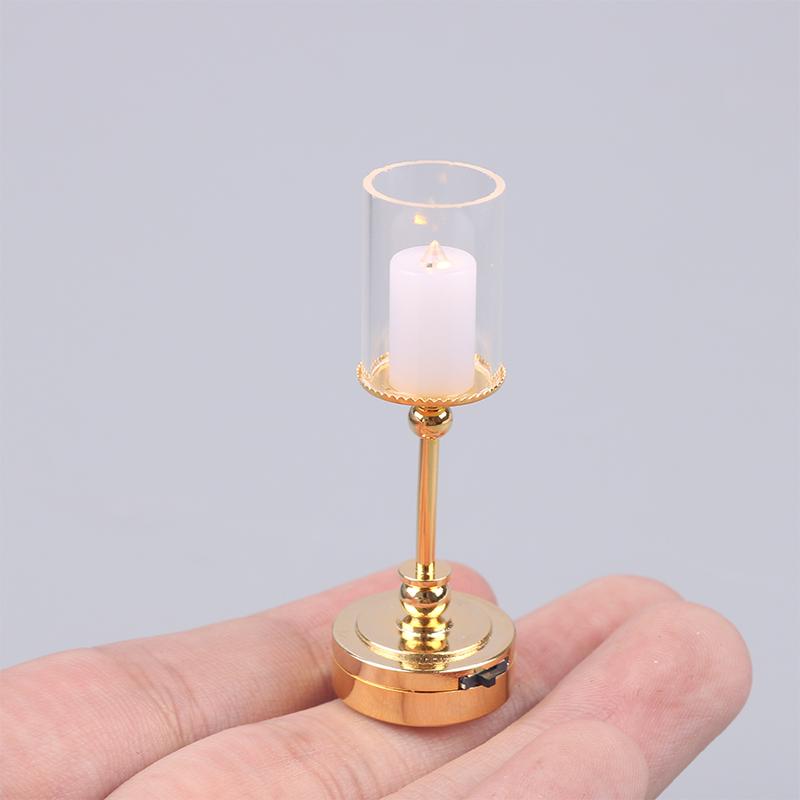 Мини 1:12 миниатюрных настольных подсвечников, ретро-кукла, кукольный домик, мебель, игрушки