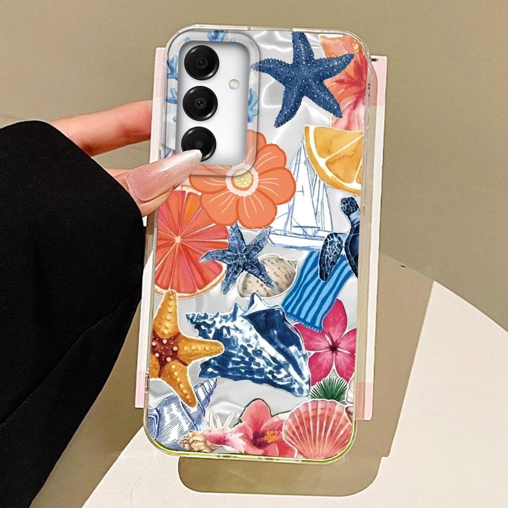 Летние фрукты Солнце Лицо Женский чехол для телефона для Samsung Galaxy A55 A07 A17 A56 A36 A26 A16 A53 A06 A14 A24 A34 A54 A15 A25 A35 Крышка