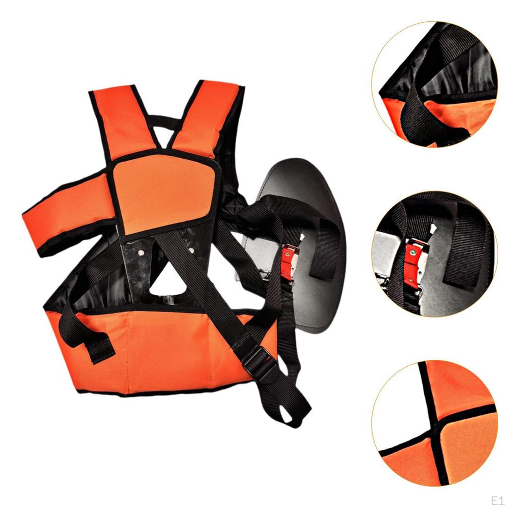 Ремень для триммера, оранжевый, регулируемый, нейлоновый профессиональный ремень для травы, удобный