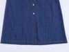 2025 Cotton French Retro Slimming Denim Shirt Dress – High-End Waist-Cinching Long Dress for Women, Autumn Collection