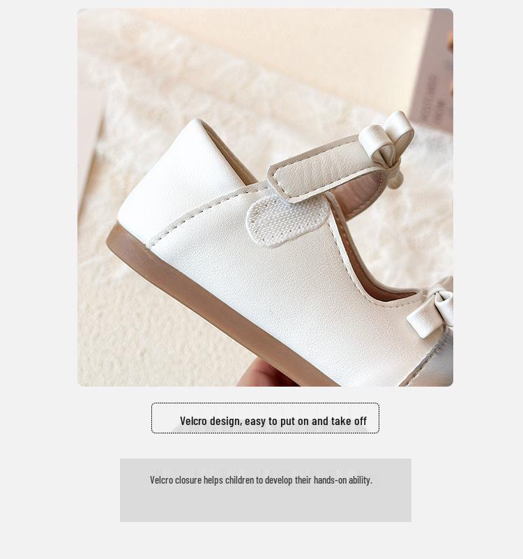 Кожаные туфли Мэри Джейн для девочек - Весна/Осень, Французский и Японский стиль, Мягкая подошва, Для малышей и маленьких девочек