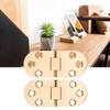 2pcs Brass Folding Table Hinge Round Edge Table Hinge Classic Flap Hinge  Folding Table