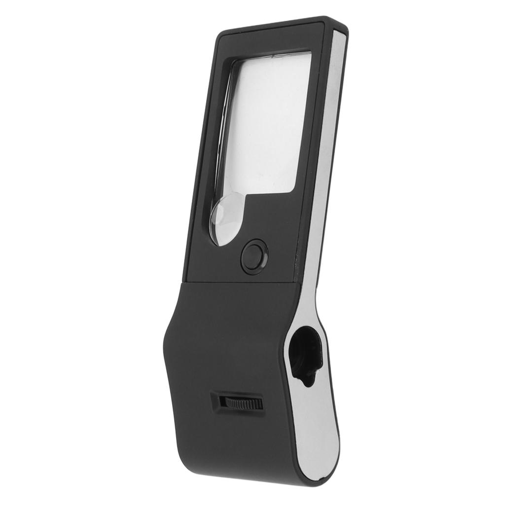 LED Lighted Magnifier 3X 10X 55X Portable Aspheric Magnifier High Bright UV Detection Magnifying Glass