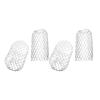 4pc Aluminum Mesh Gutter Guards for Downpipe Leaf Debris and Mud Trap Covers Protecting Drain Pipes from Blockages