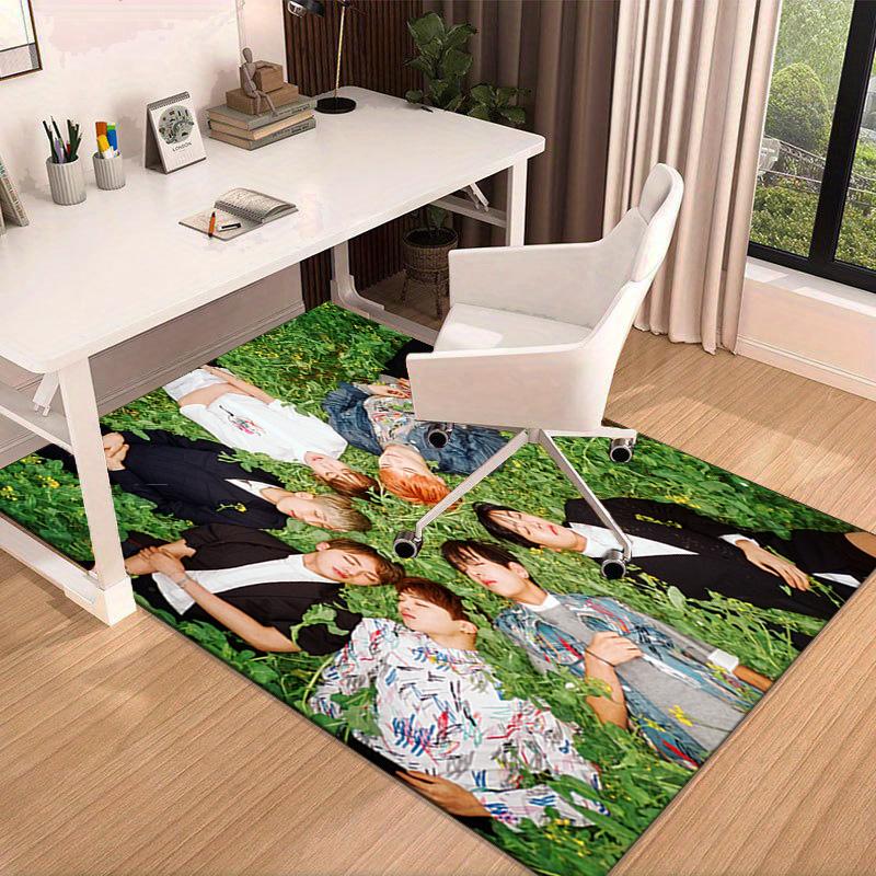 kpop Group Portrait Carpet, Chair Rug,Rug for Office Bedroom living rooms, Doormat decor Fan Gift Christmas Gift