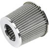 Black 3" Inlet High Flow Clamp-On Cold Air Intake Filter Cleaner 76Mm Cone Replacement Dry Air Filter