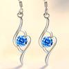 1 Pair Women Earrings Shiny Rhinestone Great Stickiness High Quality Drop Earrings for Wedding