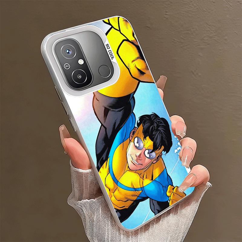 I-Invincible Аниме Ударопрочный Чехол для Телефона для Xiaomi Poco X7 X6 X5 X3 Pro F7 Ultra M8 Redmi 15C 15 14C 13C 12C 10C 13 12 10