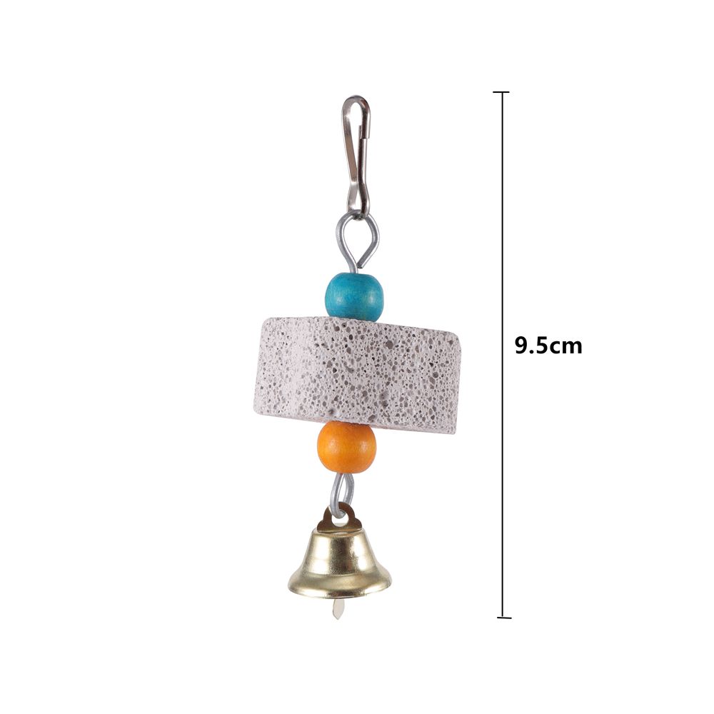 Home Pet Supplies Tearing Bird Chew Toy Hanging Block Chewing Mineral Parrot Grinding Stone