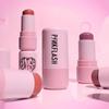 Стик-румяна Pinkflash Dewy - PK01 Грейпфрутовое Сердце | Кремовые румяна с натуральным влажным финишем | Легкие, наслаиваемые и растушевываемые | Сияние с блестками для Ra