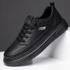 2024 осень новые мужские повседневные кожаные туфли в спортивном стиле мужские легкие универсальные туфли для серфинга белые туфли без шнуровки 6077