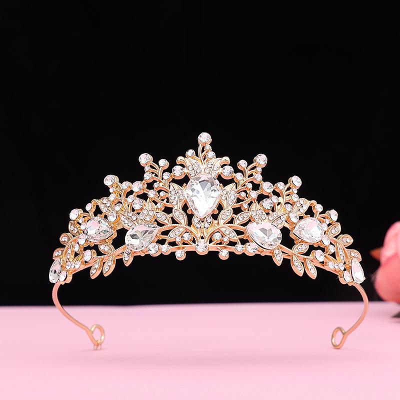 Детская корона, аксессуары для волос, милые принцессы, девочки, корона короля с водяными бриллиантами, резинки для волос, подарки на день рождения для девочек, детские повязки на голову и головные уборы