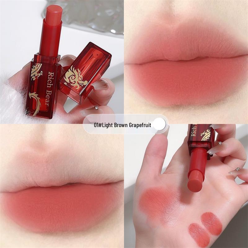 RICH BERA Бархатная помада Год Дракона: Не выцветающий, не липкий блеск для губ для красоты и личной гигиены.