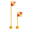 Football Corner Flag Set Training Match Sports Flagpole Kit Weather-Resistant Artificial Turf Corner Marker for Games Practice