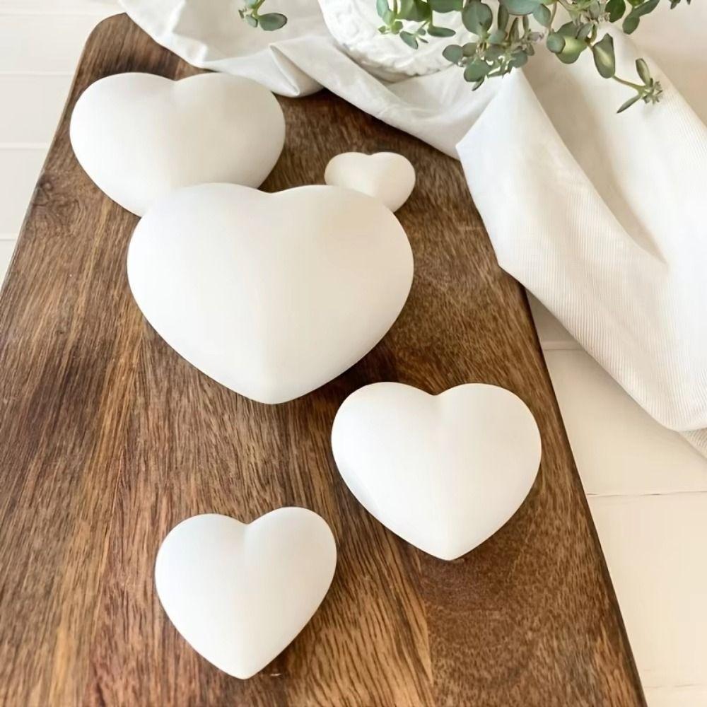 Reusable 3D Heart Cake Mold S/M/L Love Heart Mold Flexible Chocolate Baking Mold Soap Making