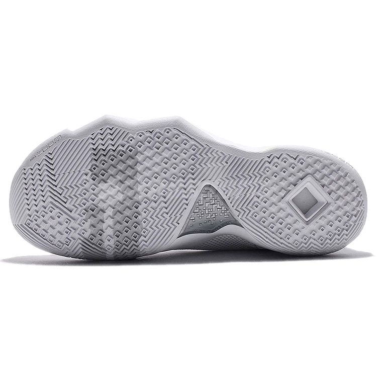 Nike Ambassador 9 Круглый носок Шнуровка Ткань Амортизация Нескользящие Износостойкие Поддержка Средняя высота Баскетбольные кроссовки Мужские кроссовки Белый 852413-100