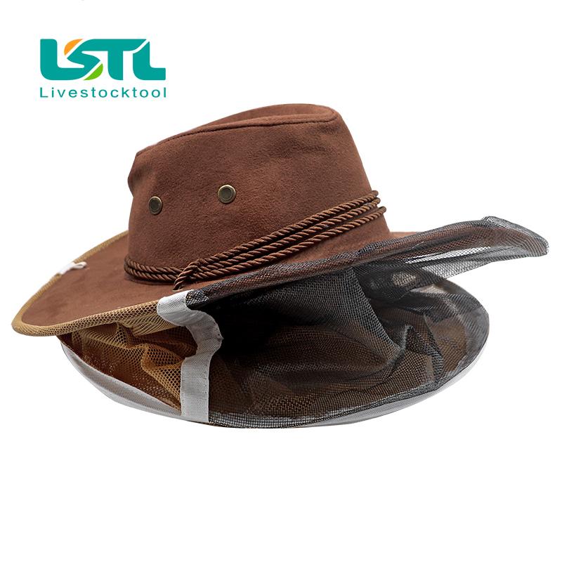 Beekeeping Cowboy Hat Beekeeping Protector Cap Beekeeper Fly Insect Net Cowboy Comfortable Design Anti Bee Hat