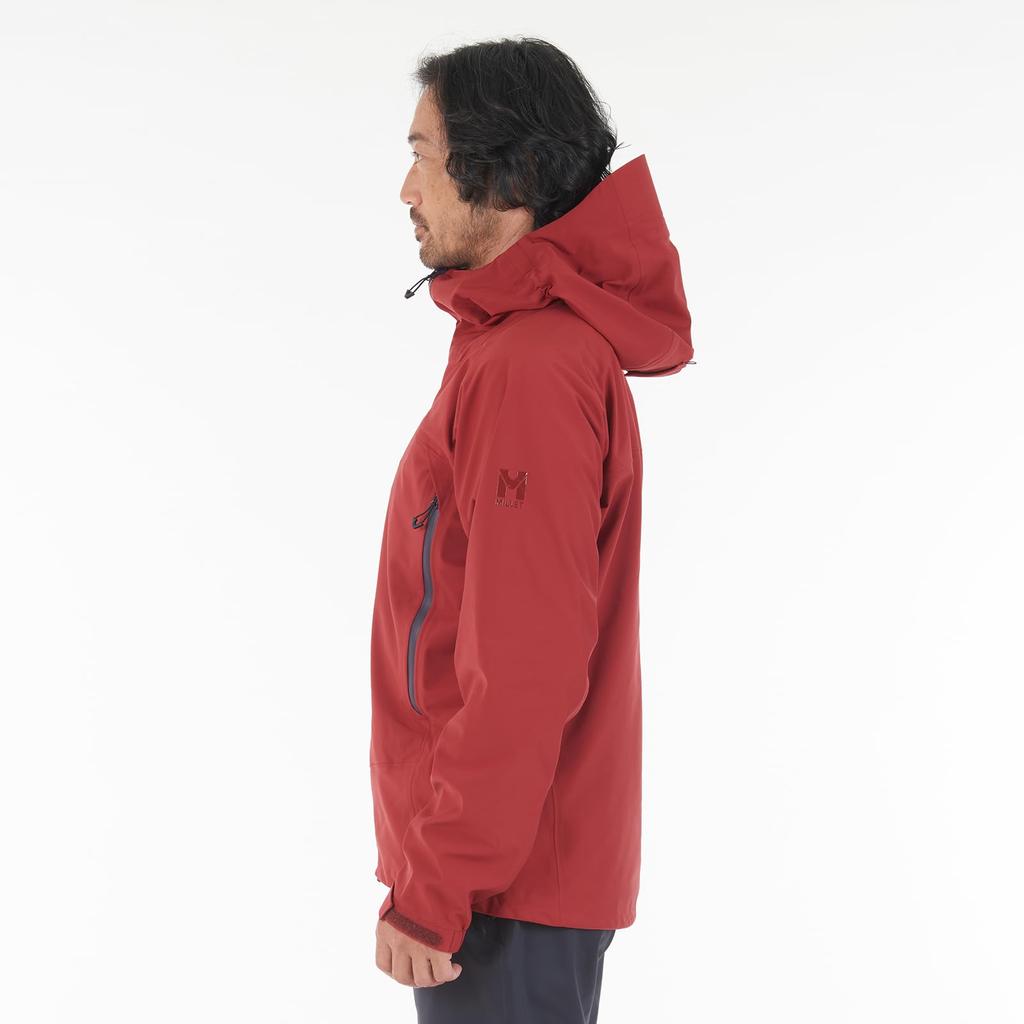 Waterproof Cold Weather Jacket Typhon Warm Next Stretch Jacket MIV03119 Deep Red L [Millet] Men's (NEW LOGO)