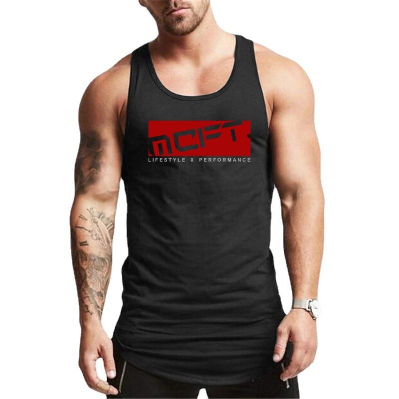 Do The Work New Hot Sale Мужской Бодибилдинг Хлопок Тренажерный Зал Спорт Фитнес Slim Fit Лето Повседневная Мода О-Образным Вырезом Печатных Тренировок Крутой Жилет