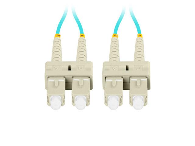 Lanberg SC/UPC-SC/UPC DUPLEX 3.0mm OM3 50/125 LSZH 2m aqua fiber optic patchcord