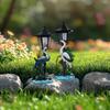 Crane Figurine Decorative Solar Statue Light Housewarming Gift Easy to Use Collection Garden Decor for Patio Yard Outside