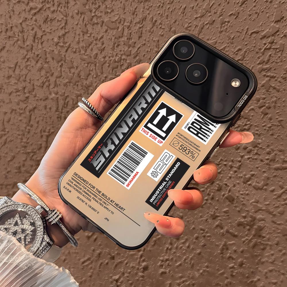 Модный уличный чехол для телефона S-Skinarma для iPhone 17 16 15 14 13 12 11 Pro Max Air Матовый Лазерный Аврора Ударопрочный Funda