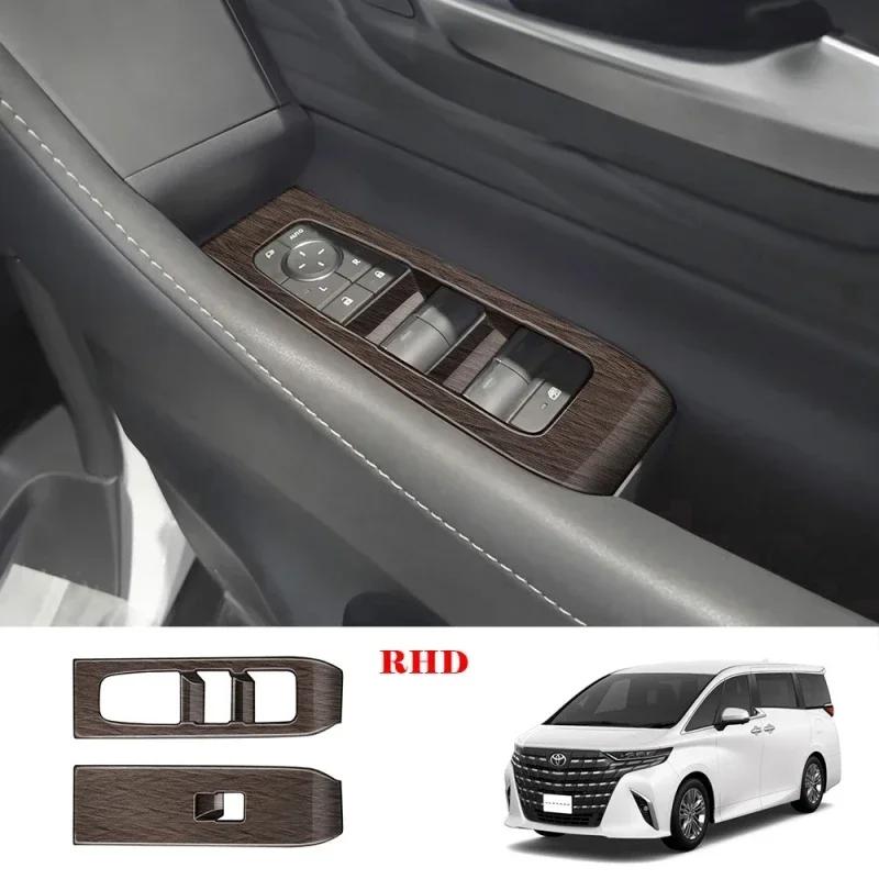 LHD RHD Для Toyota Alphard Vellfire 40 Серии 2024 ABS Дерево Аксессуары для салона Накладка на переключатель стеклоподъемника, селектор КПП, вентиляционное отверстие AC