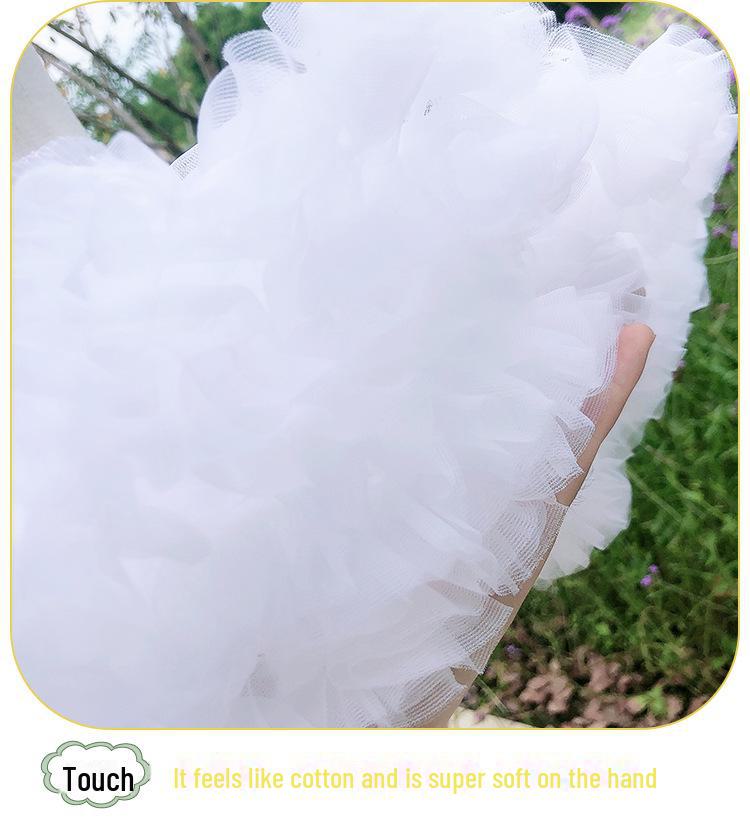 Юбка Fluffy Cloud Lolita JK для детей - нижняя юбка без косточек с мягкой марлей для свадеб и особых случаев