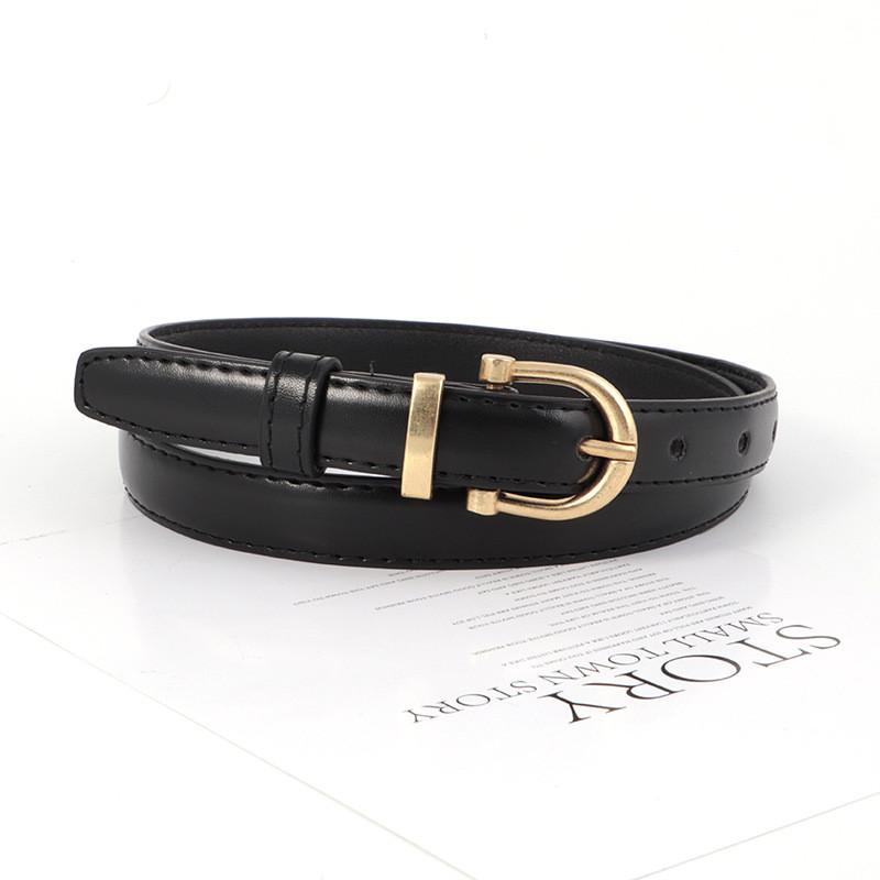 Leather Vintage Belt Women Versatile Decorative Waistband Casual Jeans Strap