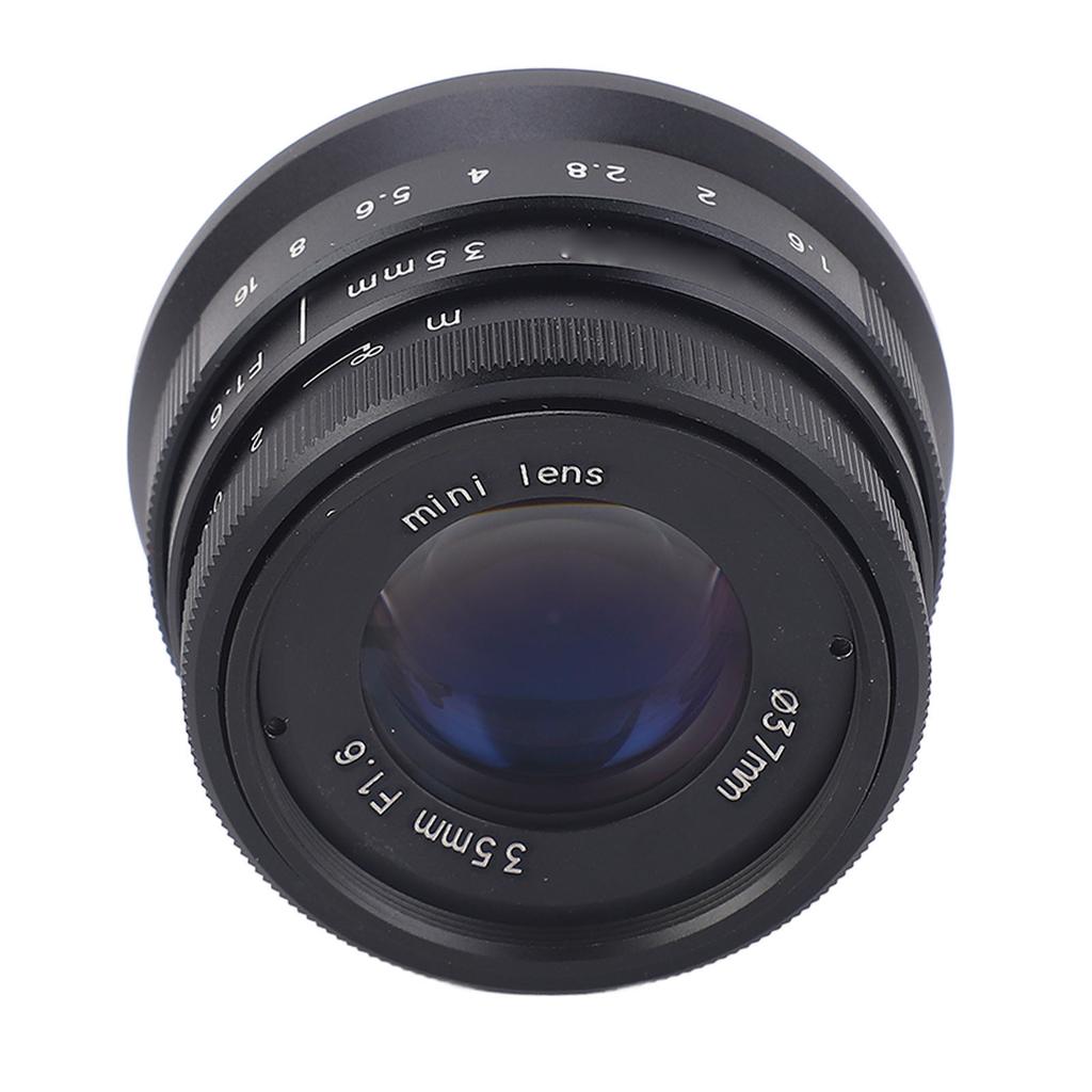 35mm F1.6 Large Aperture Portrait Lens Manual Focus Fixed Optical Glass FX Mount Camera Lens for FujiFilm XH1 XA5 XT10
