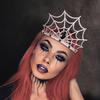 Хэллоуинская корона-паутина, жуткая тиара-паутина, головной убор для женщин и девочек, аксессуар для костюмированной вечеринки на Хэллоуин
