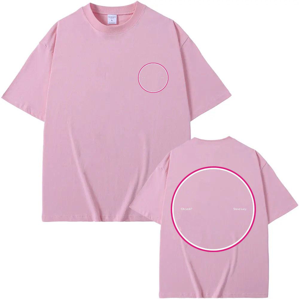 2026 New Steve Lacy Oh Yeah? Graphic Print Cotton T-shirt Fashion Women Men Unisex Casual Loose XS-2XL Tee O-neck Tops Summer