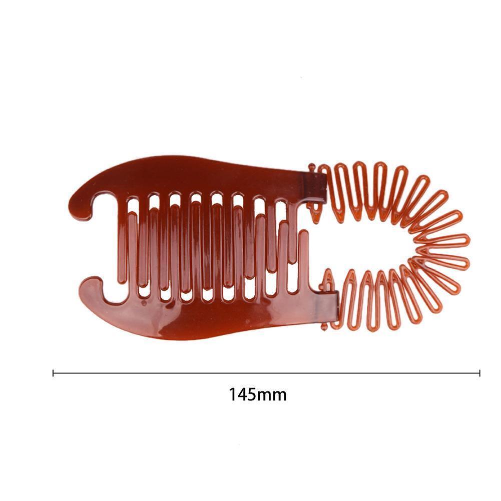 Переплетенные расчески-бананы, растягивающиеся гибкие расчески для волос, зажимы, гибкий хвост