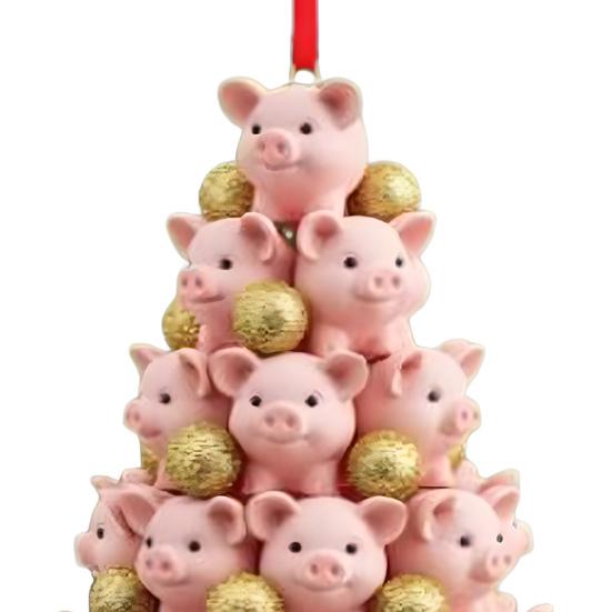 Подвеска-пирамидка с животными, Подвеска на новогоднюю елку с животными, 2D акриловое подвесное украшение для рождественской елки, брелок для рюкзака, для автомобиля