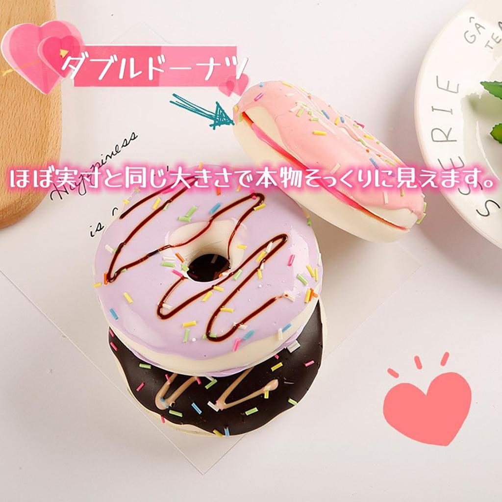 RemeeHi Food Sample Donut Display Sample Candy Toy Set Photography Tools Decoration Object of 6 (Set Donuts)
