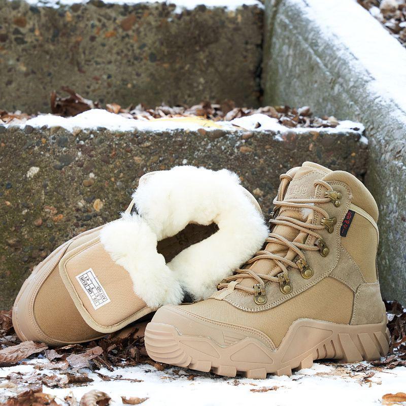 Мужские зимние ботинки Northeast из очень толстой кожи и меха – теплые, морозостойкие, нескользящие, шерстяные ботинки с бархатной подкладкой
