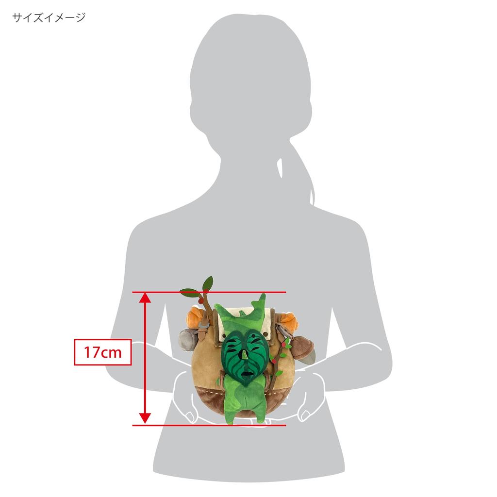 Sanei Boeki The Legend of Zelda Tears of the Kingdom Путешествующий Корог А (коричневый рюкзак) Плюшевая игрушка W22 x D18.5 x H17см ZP04