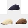 Classic British Style Cotton Newsboy Cap With Sun Protection For Men And Women