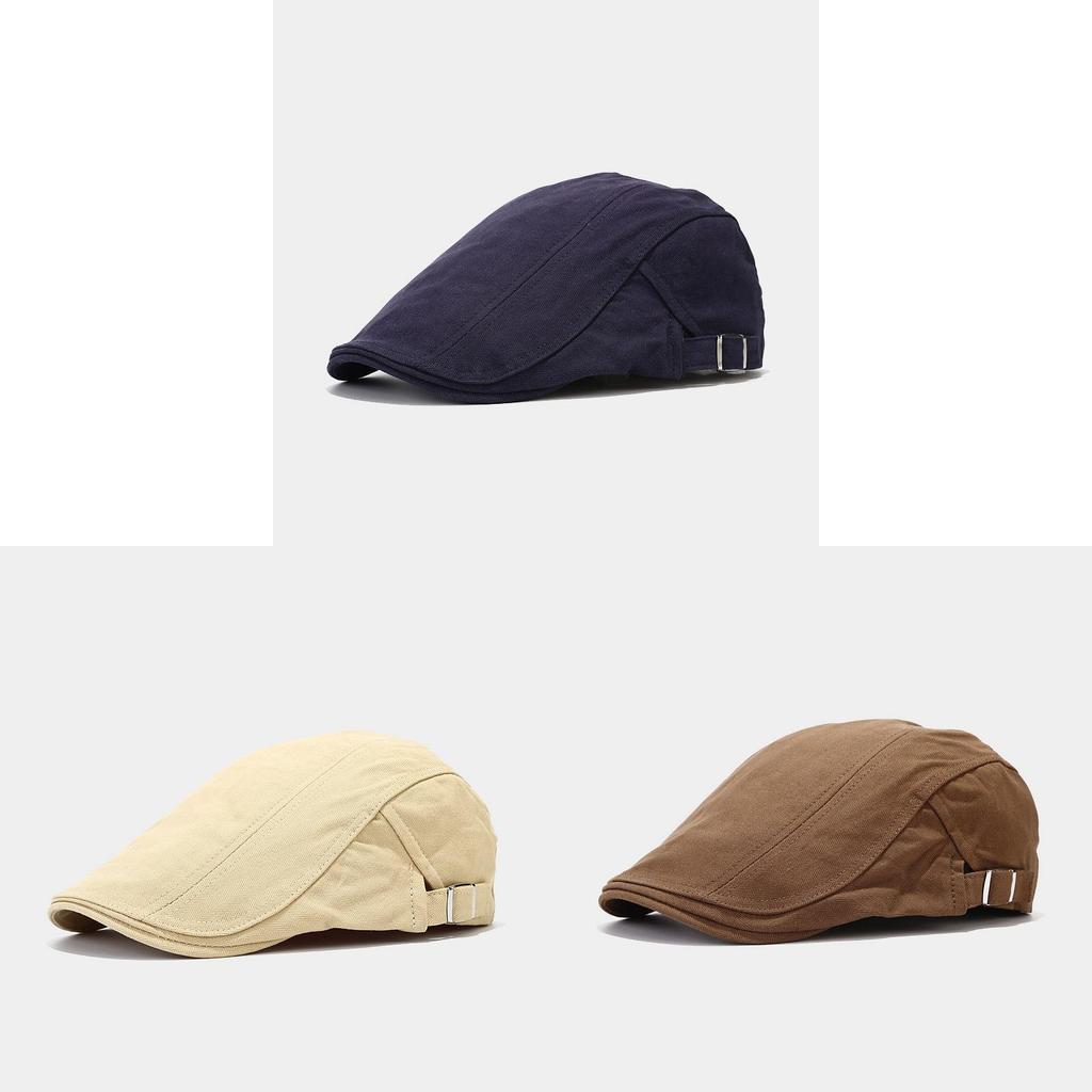Classic British Style Cotton Newsboy Cap With Sun Protection For Men And Women