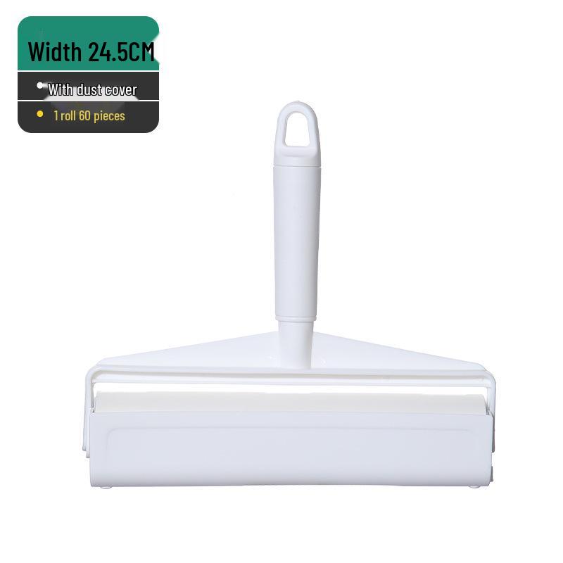 Long-Handled Lint Roller for Hair and Dust Removal on Beds and Floors