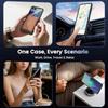 UYUXIO Magnetic Wireless Charging Mobile Phone Case for Samsung Galaxy Z Flip 7 Cases Slim Rugged Translucent Cover with Magnet