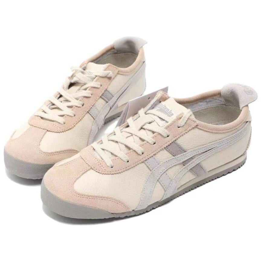 ONITSUKA TIGER MEXICO 66 Нескользящие Устойчивые к истиранию Низкие Повседневные Кроссовки Унисекс Бежевые 1183C076-252