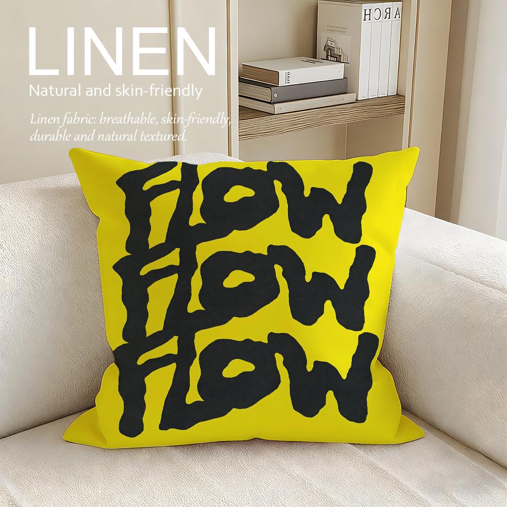 Concept Flow Cushion Cover Pillowcase Set Pcs x x Breathable Washable Sofa Cushion Cover