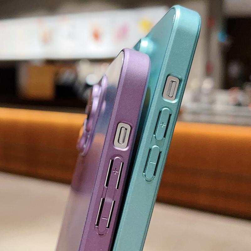 iPhone 16 Aurora CD Pattern Case for 15 Pro Max, 14, 13, & 12 - Simple, Hard Shell, Frosted Design