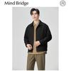 Mind Bridge Men's Wrinkle-Resistant Textured Lapel Business Jacket