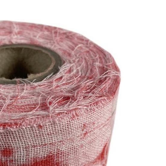 10 м Бинт с кровью Реалистичный Ужас Безопасный Мягкий Многоразовый Костюмные аксессуары Нетканый материал Хэллоуин Косплей Вечеринка Раненый Кровавый Бинт для Фестиваля