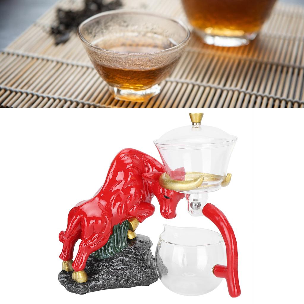 Набор чашек для чая Kungfu из боросиликатного стекла, чайник, чайник, капельница, чайная утварь, подарок, красный