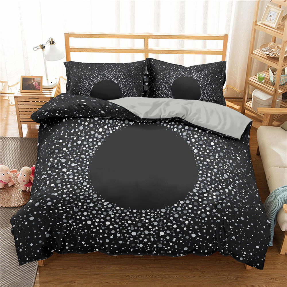 Комплект постельного белья Starry Sky King Size Galaxy Starry Sky Theme Twin Комплект постельного белья для детей-подростков из полиэстера с разноцветными звездами