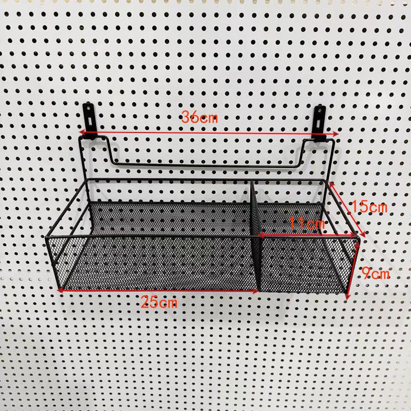 Eco-Friendly Odorless Metal Pegboard with No-Drill Hanging Baskets